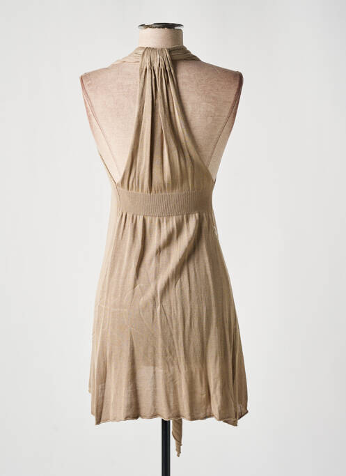 Gilet sans manche beige PAPILLONNE pour femme