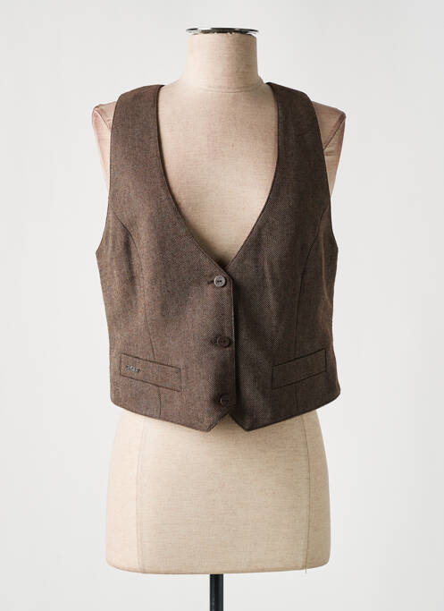 Gilet sans manche marron LPB pour femme