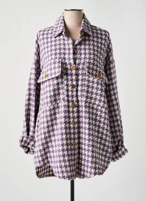 Veste casual violet ELLI WHITE pour femme