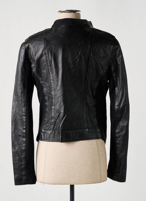 Veste en cuir noir OAKWOOD pour femme