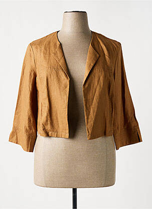 Veste chic tissage crêpe marron DIANE LAURY femme