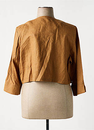 Veste chic tissage crêpe marron DIANE LAURY femme