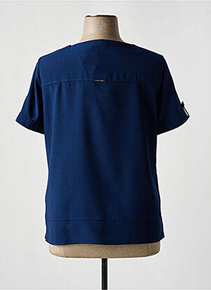 Blouse manches courtes manches courtes bleu PAUSE CAFE femme