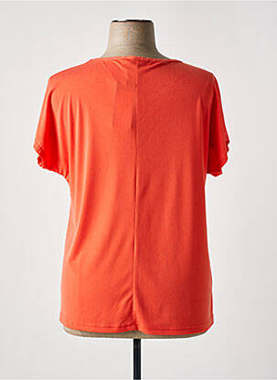 T-shirt coupe droite manches courtes orange TELMAIL femme