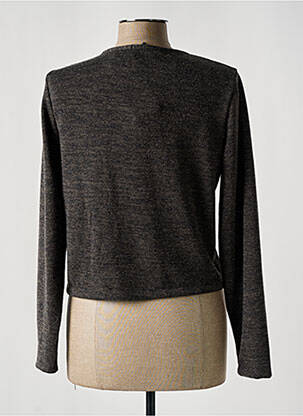 Veste casual col rond gris MALOKA femme