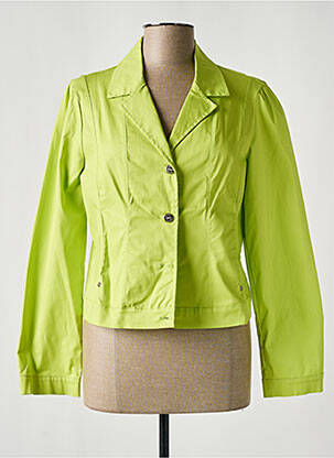 Veste casual col tailleur vert MALOKA femme