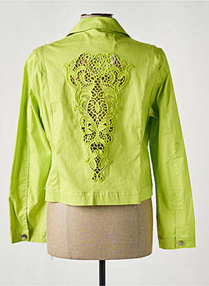 Veste casual col tailleur vert MALOKA femme