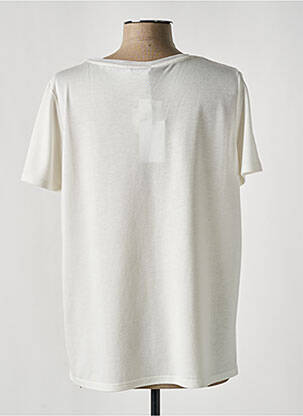 Top tissage jersey manches courtes beige DIANE LAURY femme