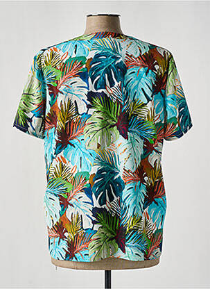 Blouse imprimé fantaisie manches courtes bleu DIANE LAURY femme