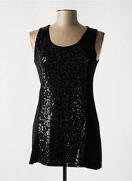 Top stretch sans manche noir JUS D'ORANGE femme