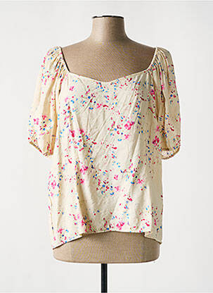Top manches courtes manches courtes beige VERO MODA femme
