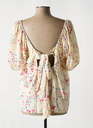 Top manches courtes manches courtes beige VERO MODA femme