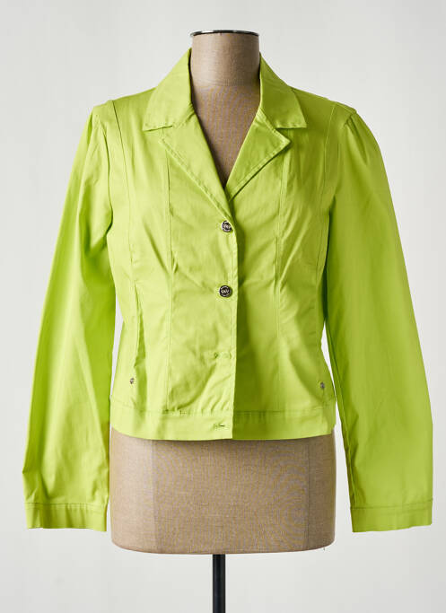Veste casual col tailleur vert MALOKA femme