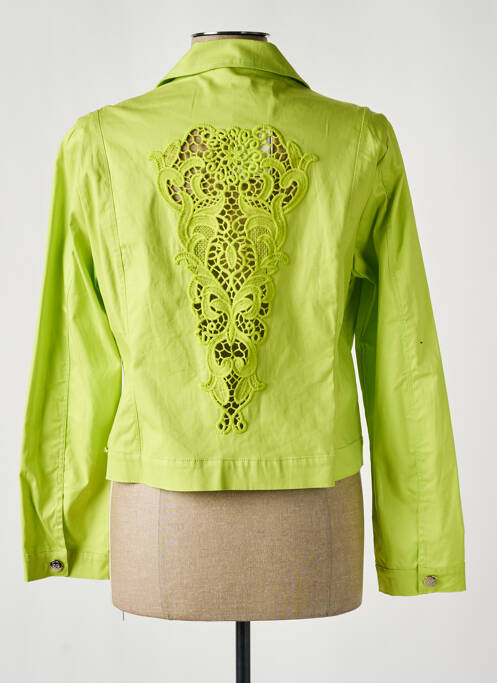 Veste casual col tailleur vert MALOKA femme