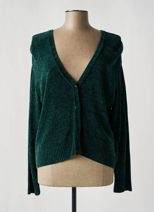 Gilet manches longues vert LE PETIT BAIGNEUR pour femme