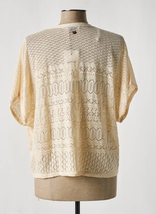 Gilet manches courtes beige LE PETIT BAIGNEUR pour femme