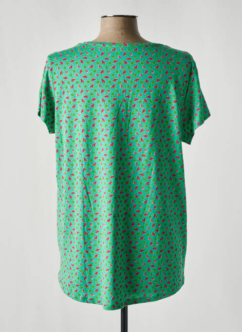 Top vert C'EST BEAU LA VIE pour femme