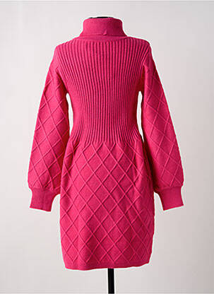 Robe pull coupe cintrée manches longues rose ESQUALO femme
