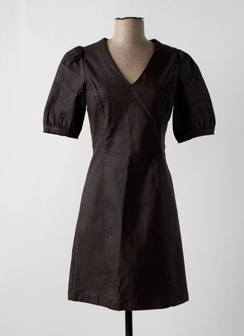 Robe courte manches courtes manches courtes marron CREAM femme
