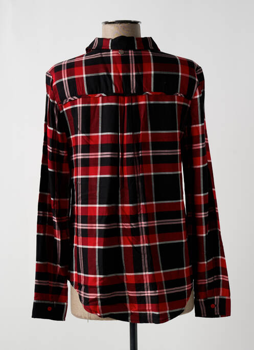 Chemisier tissage popeline manches longues rouge STREET ONE femme