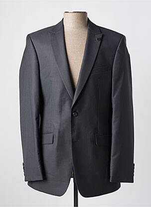 Blazer finition intérieure doublure imprimée gris MASTERHAND homme