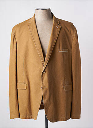 Blazer coupe cintrée marron BRUNO SAINT HILAIRE homme