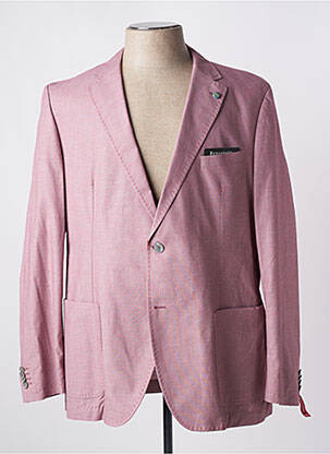 Blazer tissage chiné rouge BENVENUTO homme