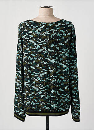 Blouse imprimé fantaisie manches longues vert GEISHA femme