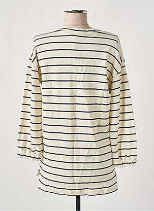 Pull coupe droite manches longues beige CREAM femme