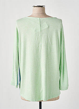 Pull tissage chiné manches longues vert STREET ONE femme