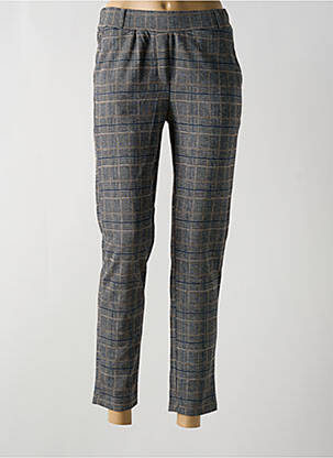 Pantalon chino taille normale taille normale gris GEISHA femme