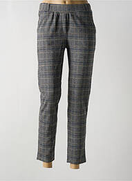 Pantalon chino taille normale taille normale gris GEISHA femme