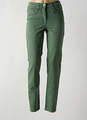 Pantalon slim stretch taille normale vert CECIL femme