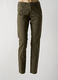 Pantalon slim taille normale taille normale vert CREAM femme