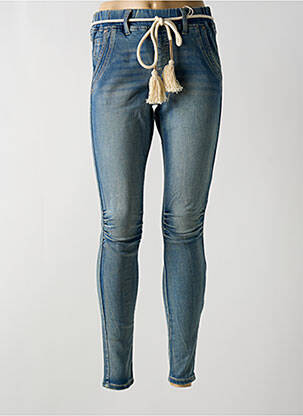 Jeans skinny tissage brut taille normale bleu CREAM femme