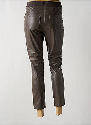 Pantalon 7/8 taille élastique taille normale marron STREET ONE femme