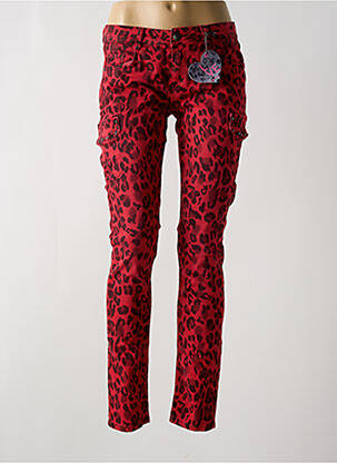 Pantalon slim taille normale taille normale rouge STREET ONE femme