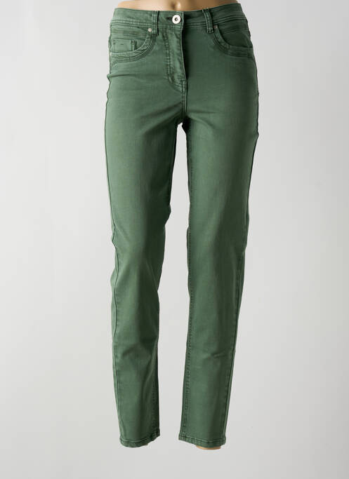 Pantalon slim vert CECIL pour femme