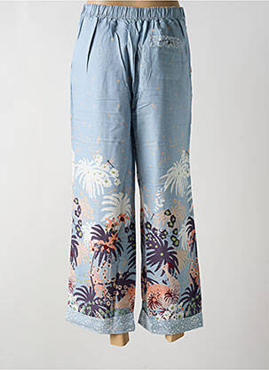 Pantalon droit tissage popeline taille normale bleu WHITE STUFF femme
