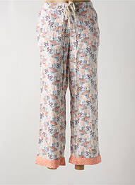 Pantalon droit tissage popeline taille normale orange WHITE STUFF femme