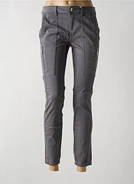 Pantalon 7/8 stretch taille basse gris STREET ONE femme
