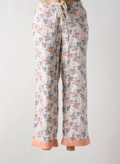 Pantalon droit tissage popeline taille normale orange WHITE STUFF femme