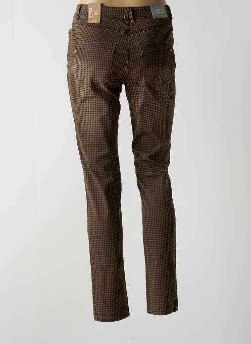 Jeans coupe slim marron CECIL pour femme