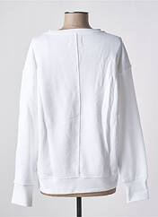 Sweat-shirt blanc HAPPY pour femme seconde vue