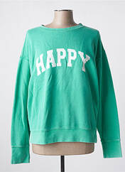 Sweat-shirt vert HAPPY pour femme seconde vue