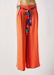 Pantalon large orange MAELLE pour femme seconde vue