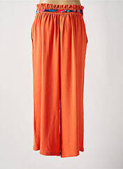 Pantalon large orange MAELLE pour femme seconde vue