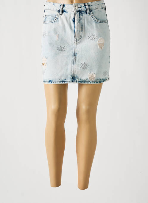 Jupe courte bleu DESIGUAL pour femme