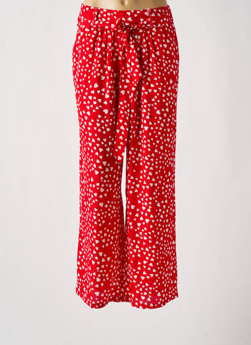 Pantalon large rouge BY ONE pour femme