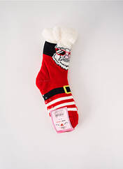 Chaussettes rouge HOME SOCKS pour femme seconde vue